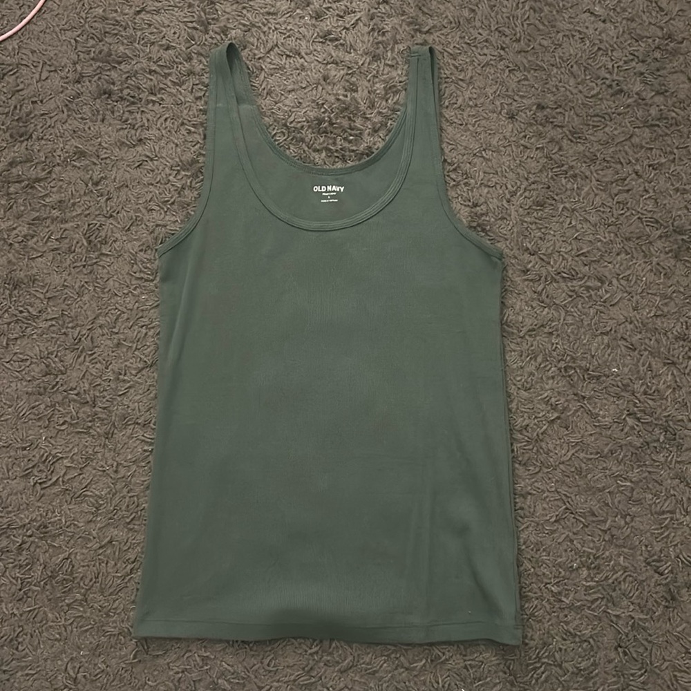 army green tank top